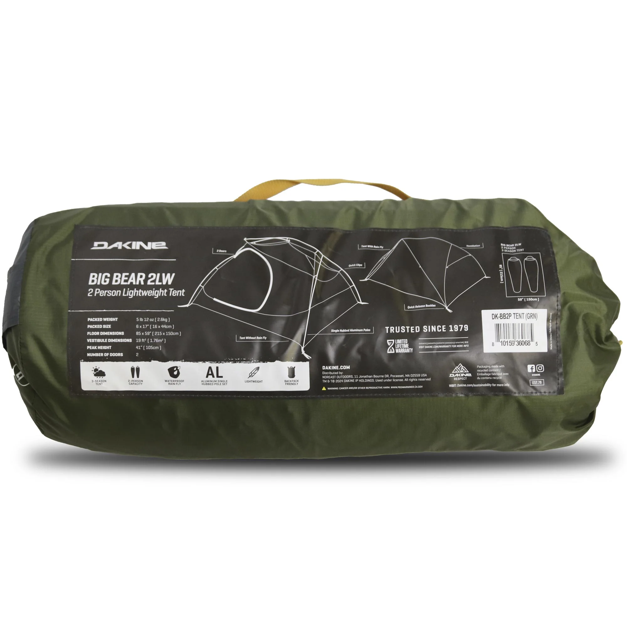 Big Bear 2-Person Tent - Utility Green/Mojave Desert - Image 5