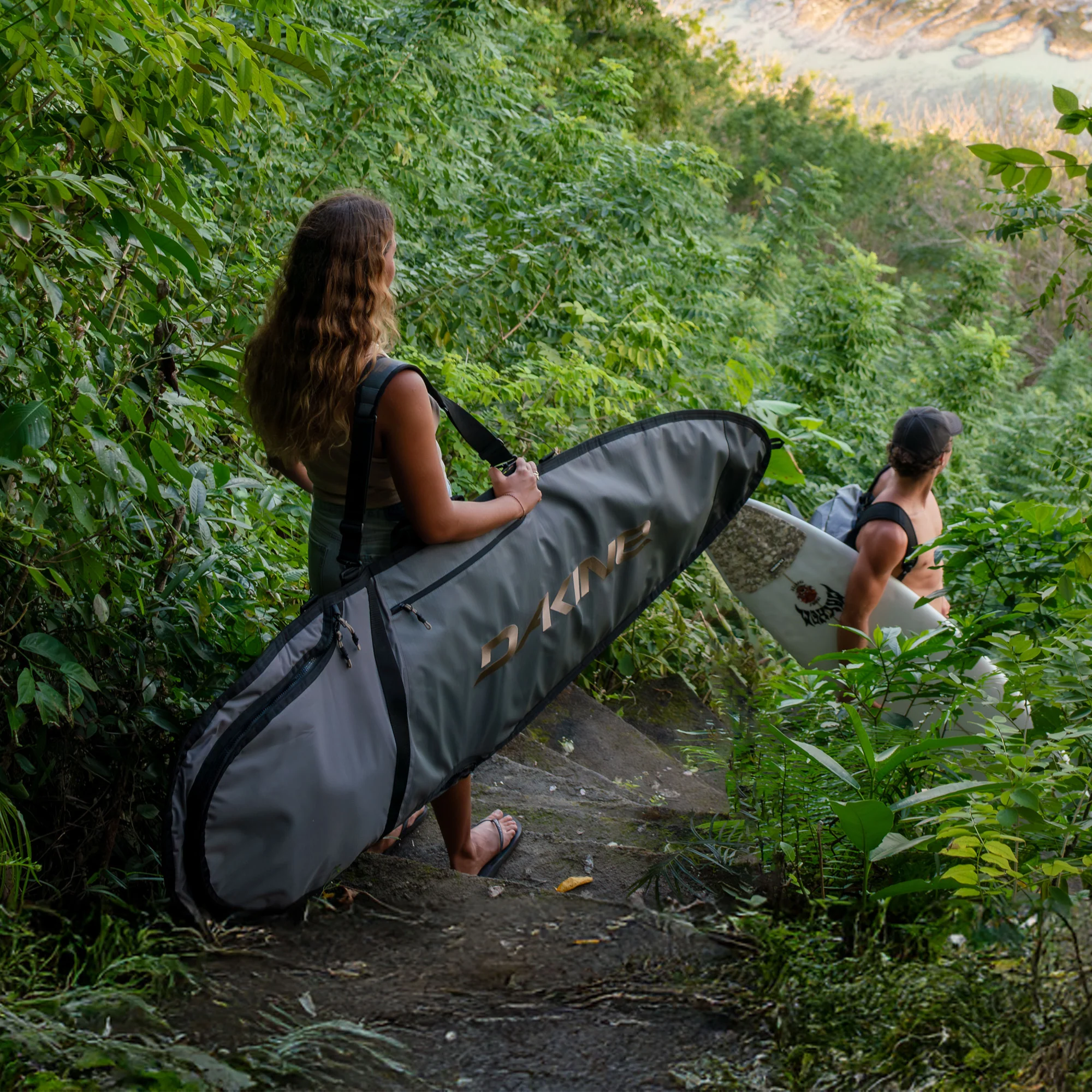 Daylight DLX Surfboard Bag Thruster - Castlerock/Stone - Image 8