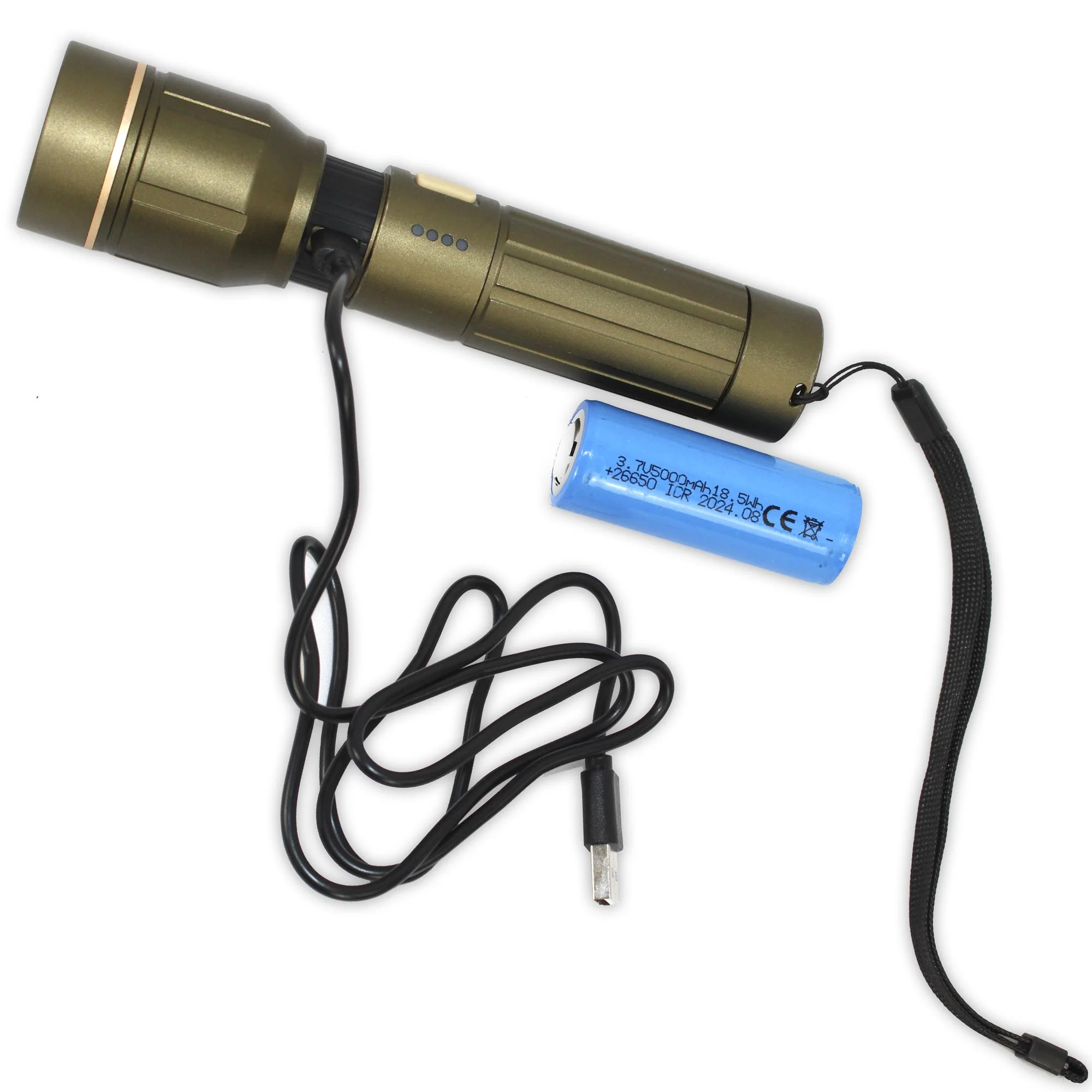 Flare Zoom Flashlight 1800 Lumens - Olive - Image 3