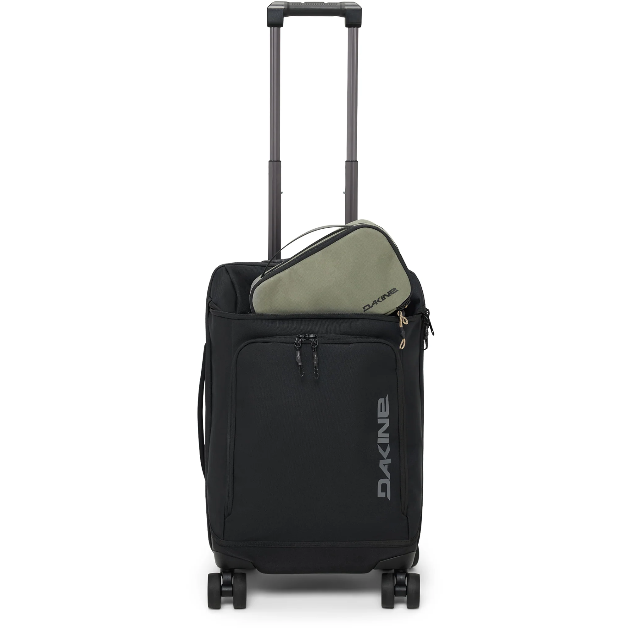 Split 4 Wheel Carry On Roller Bag 48L - Mulled Basil - Image 8