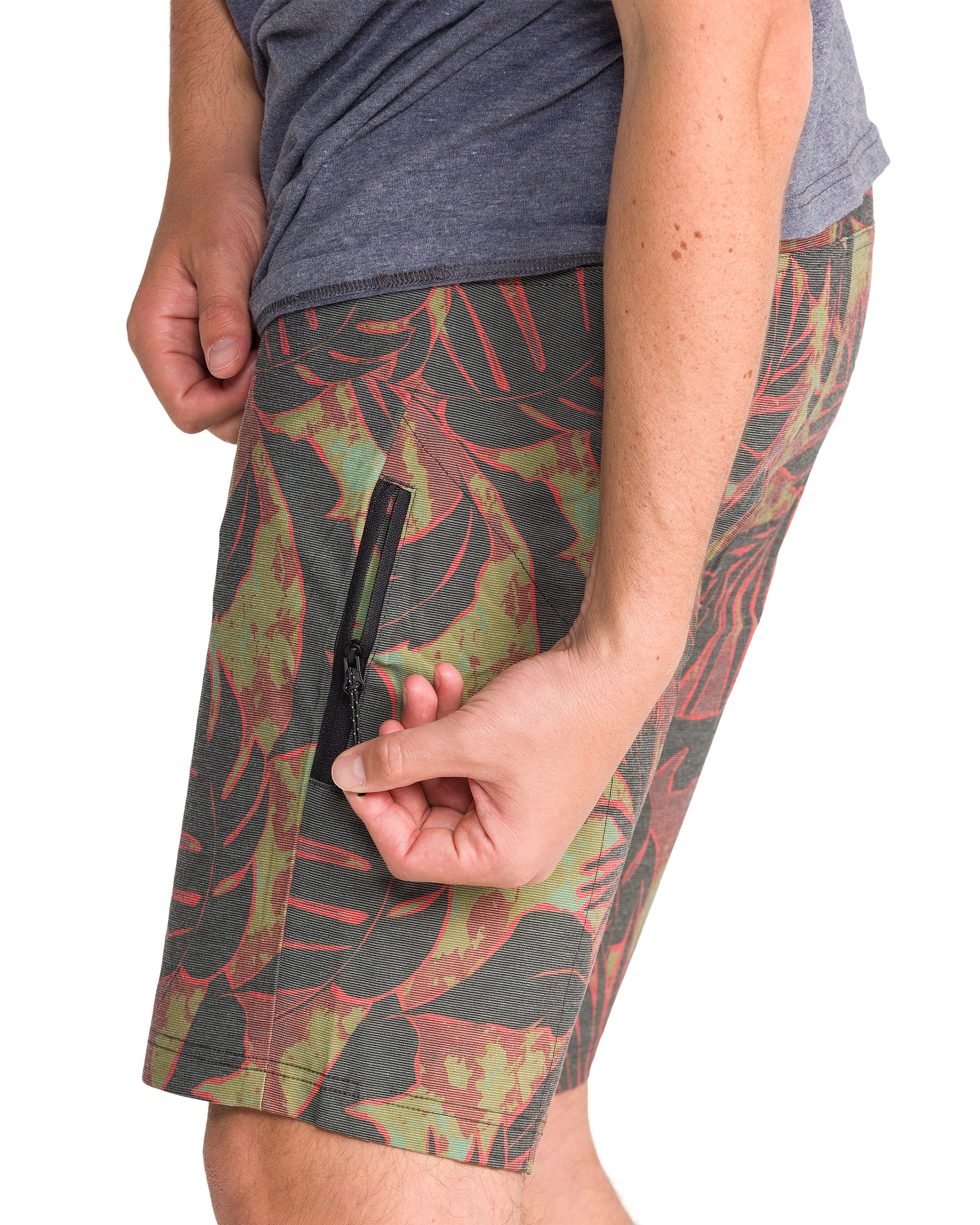 Wander 10" Drawcord Short - Palm Combo - Image 4